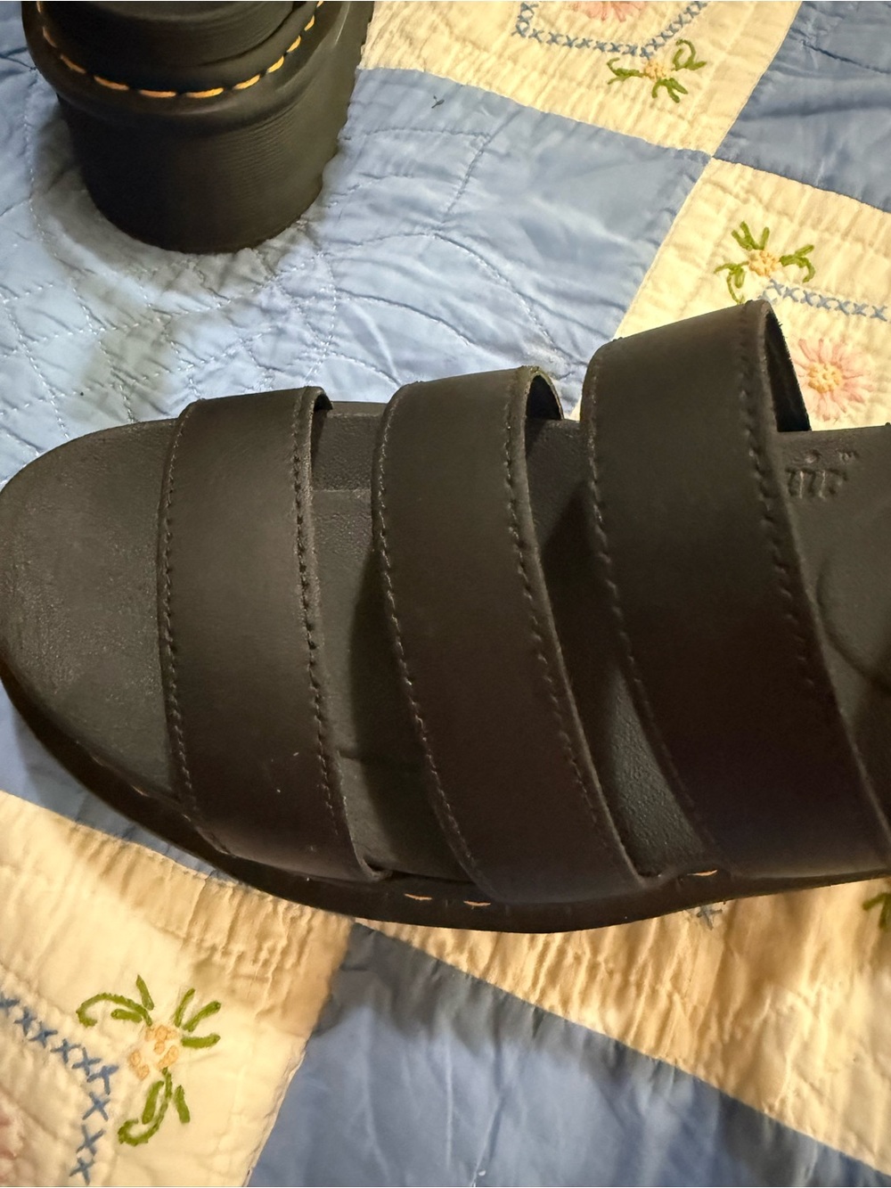 DR MARTENS BLAIRE QUAD PLATFORM SANDALS BLACK WOMENS SIZE 8 - Picture 8 of 10